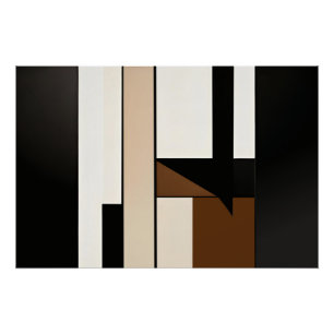 Angular Harmony Glossy Poster