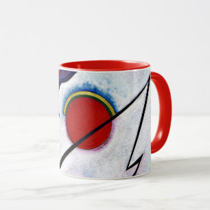 Angular Line, abstract art by Kandinsky,  Mug