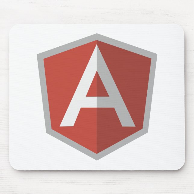 AngularJS Shield Logo Mouse Mat (Front)