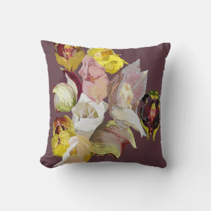 Anguloa orchids cushion