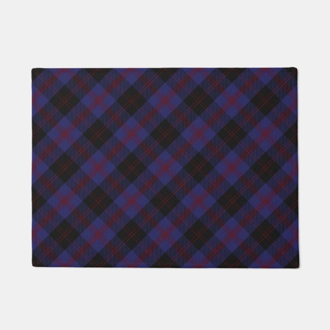 Angus District Tartan Scottish Plaid Doormat (Front)