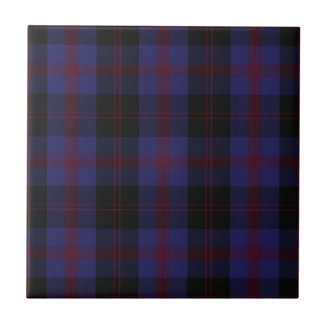 Angus District Tartan Scottish Plaid Tile (Front)