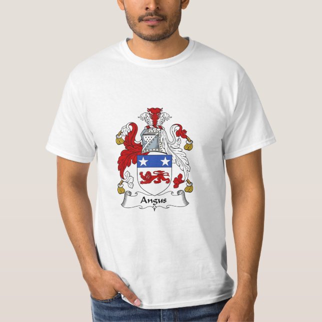 Angus Family Crest Angus Coat of Arms T-Shirt (Front)