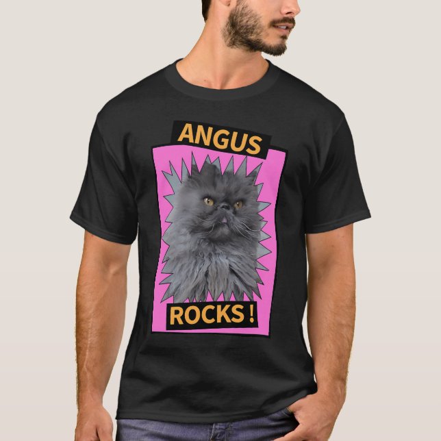 Angus Rocks 	 T Shirt (Front)