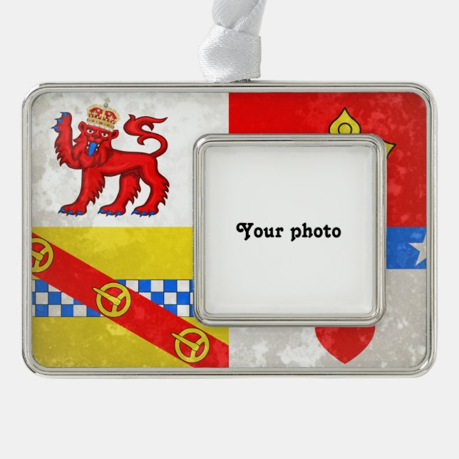 Angus Silver Plated Framed Ornament (Front)