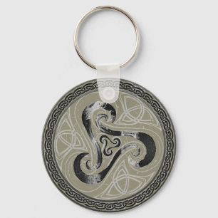Anhänger keltischer Knoten, celtic Triskele Key Ring