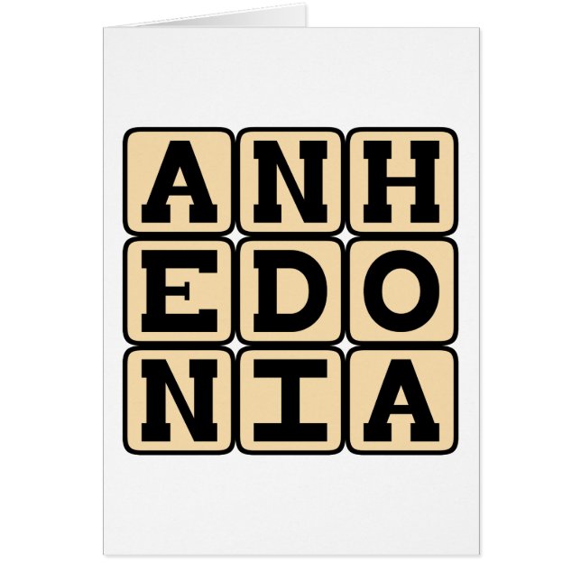 Anhedonia, Inability to Experience Pleasure (Front)
