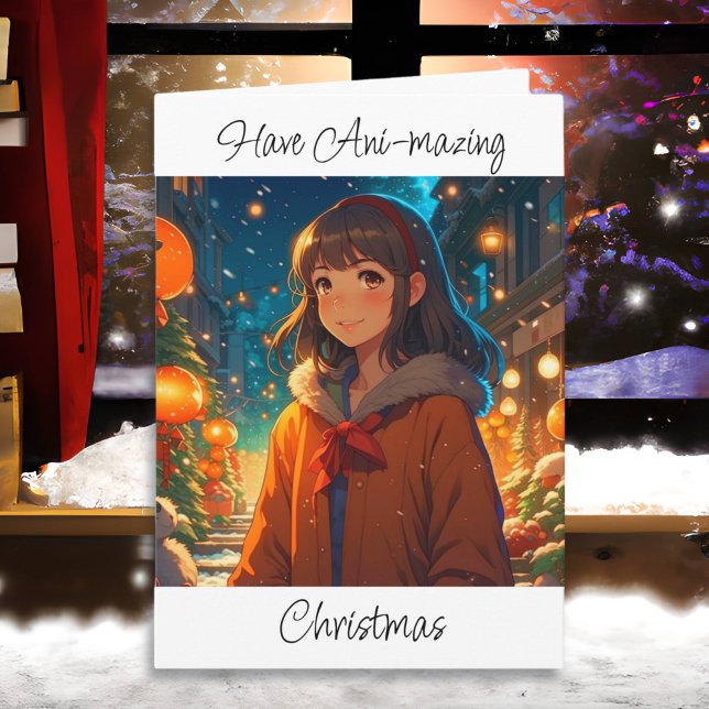 Ani-mazing Christmas Anime Pun Card (Creator Uploaded)