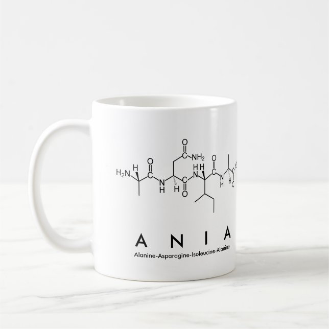 Ania peptide name mug (Left)