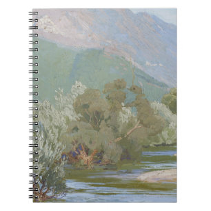 Aniene River Breathtaking Art Nouveau Landscape  Notebook