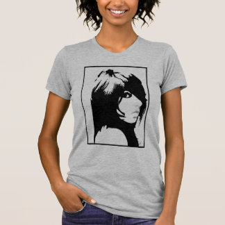 Anika in Black and White T-Shirt