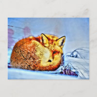 *~* Anima Red Fox Ap18 Artistic Wildlife  Unique