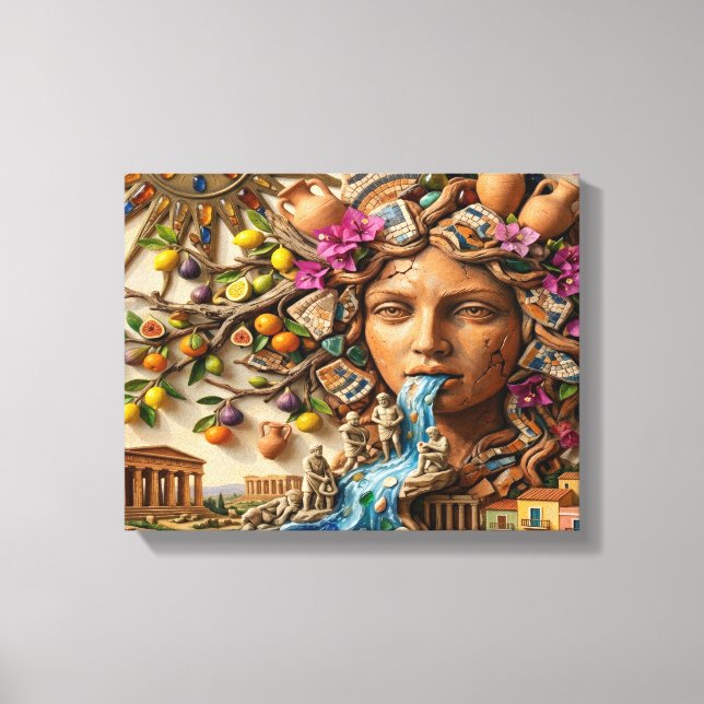 Anima Siciliana Canvas Print (Front)