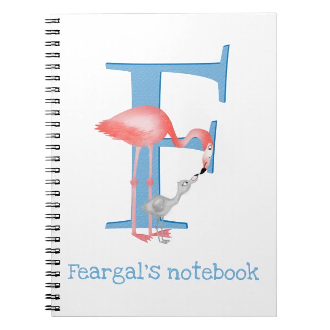 Animal ABC F is for flamingo notebook (Front)