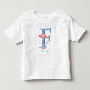Animal ABC F is for flamingo T-shirt
