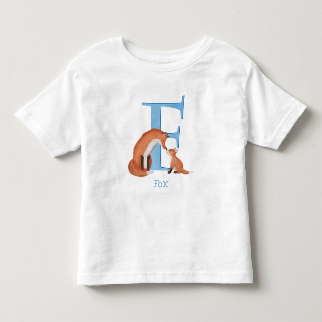 Animal ABC F is for fox T-shirt (Front)