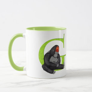 Animal ABC G is for gorilla mug