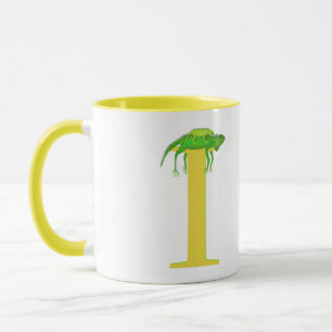 Animal ABC I is for iguana mug