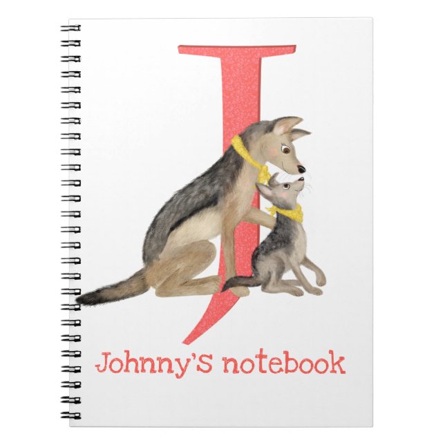 Animal ABC J is for jackal notebook (Front)
