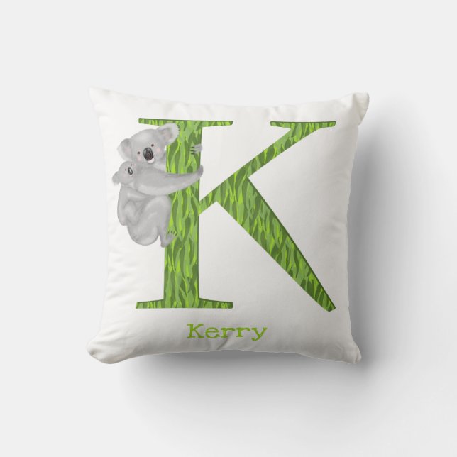 Animal ABC K is for koala cushion (Front)