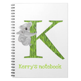 Animal ABC K is for koala notebook
