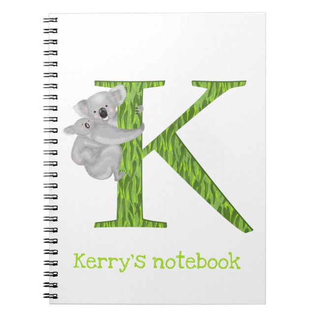 Animal ABC K is for koala notebook (Front)