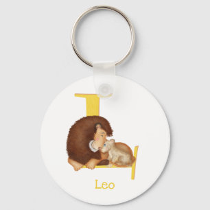 Animal ABC L is for lion key ring