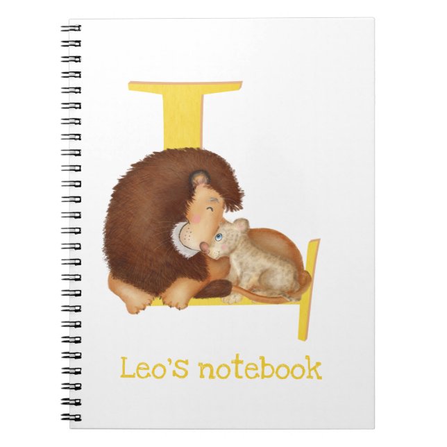 Animal ABC L is for lion notebook (Front)