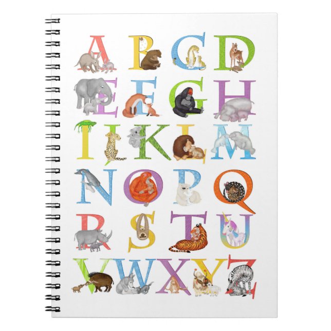 Animal ABC notebook (blue version) (Front)