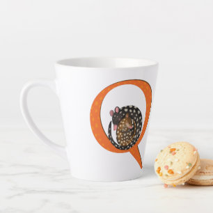 Animal ABC Q is for quoll latte mug