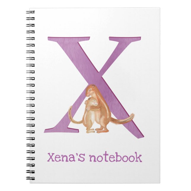Animal ABC X is for xerus notebook (Front)