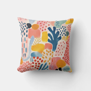 Animal Abstract Modern Retro Coloful Cushion