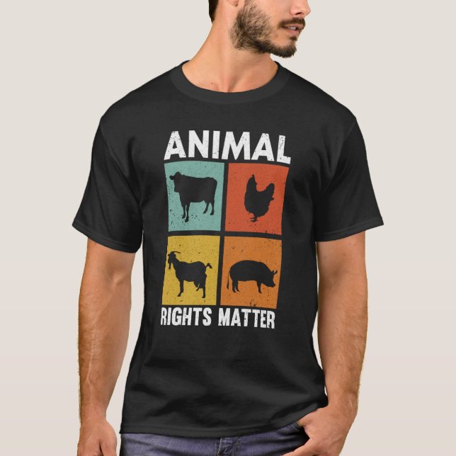 Animal Activist Rescue Animals Conservation Rights T-Shirt (Front)