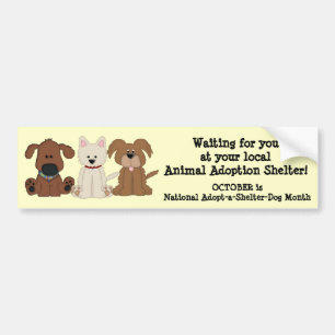 Animal Adoption-Rescue/Shelter Dogs Bumper Sticker