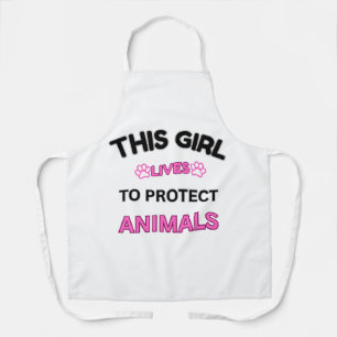 Animal Advocate Apron – This Girl Lives to Protect