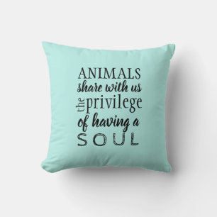 Animal advocate welfare cushion