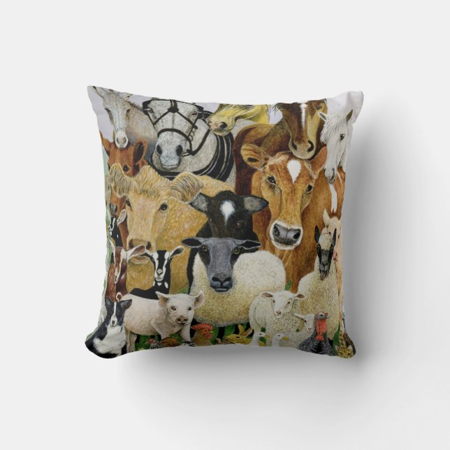 Animal Allsorts Cushion (Front)