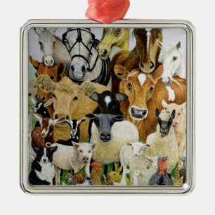 Animal Allsorts Metal Tree Decoration
