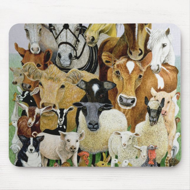 Animal Allsorts Mouse Mat (Front)