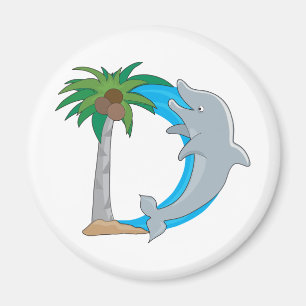 Animal Alphabet Dolphin Magnet