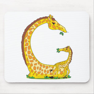 animal alphabet G Mouse Mat