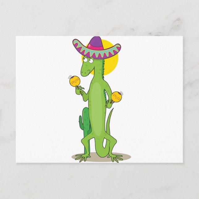 Animal Alphabet Iguana Postcard (Front)
