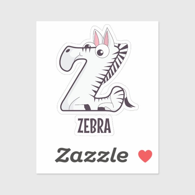 Animal Alphabet Letter - Z (Zebra) (Sheet)