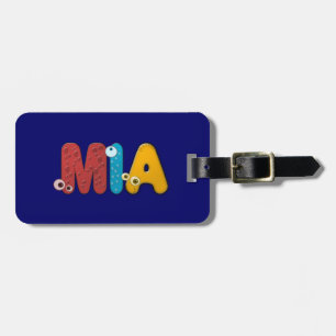 animal alphabet Mia Luggage Tag