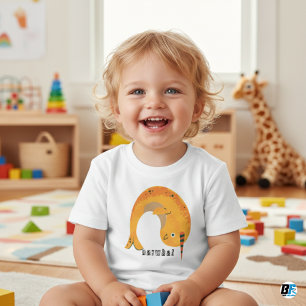 Animal Alphabet N For Narwhal Baby T-Shirt