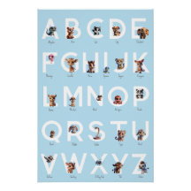 Animal Alphabet Poster