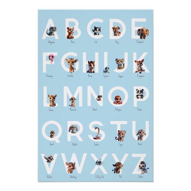 Animal Alphabet Poster (Front)