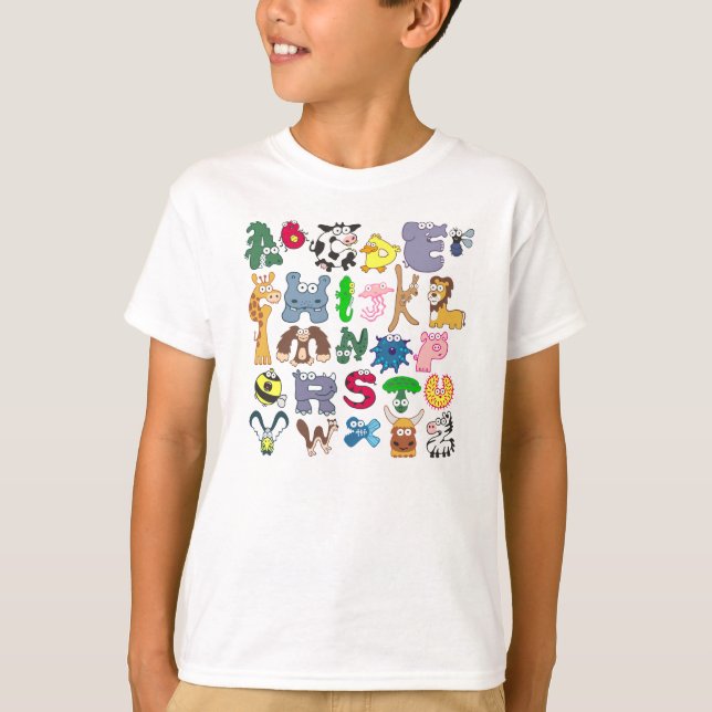 Animal Alphabet T Shirt (Front)