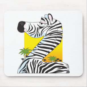 Animal Alphabet Zebra Mouse Mat