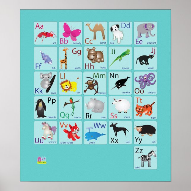 Animal Alphabets Poster (Front)